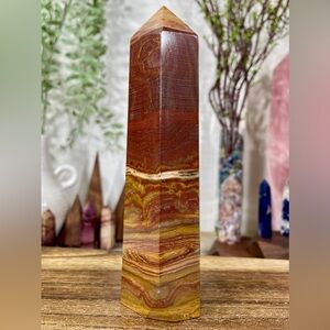 1518 Large Brecciated Red Jasper Crystal Tower - 6-1/4 Inches Tall